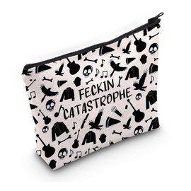 PYOUL Book-Inspired Gift, Feckin Disaster Makeup Bag, Leather and L Cosmetic Bag, Book Merch, Feckin Disaster Bag
