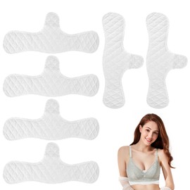 arrderly Pack of 6 Reusable Bra Inserts, Sweat Pads, Bra Inserts, Underbust Sweat-Absorbing Pads Bra Sweat Pads for Women