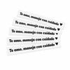 Te amo maneja con cuidado Inspirational Message Decal Sticker Drive