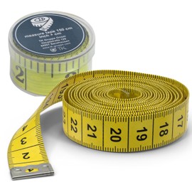 Everhomely® 2 in 1 Tape Measure cm + Inch Tailor Tape Measure 150 cm in Storage Box