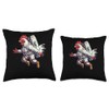 Serama Chicken As An Astronaut Throw Pillow
