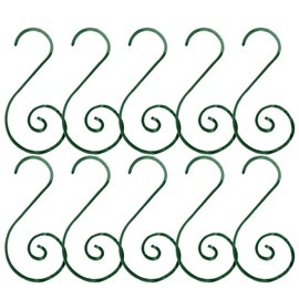 True Face Ornament Hooks Christmas Ornament Christmas Tree Baubles Ball Hangers S-Shaped Metal Hooks Xmas Decoration S Hooks Green 47-24