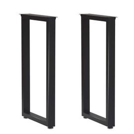 Taelakeni 36 Inch Metal Bar Table Legs, Heavy Duty Dinning Table Leg with Adjustment Feet Pads, Set of 2, Industrial Style