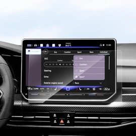 SKTU Pack of 2 Screen Protectors Compatible with VW Golf 8.5 Variant 2024 2025 Navigation PET Screen Protector 12.9 Inch