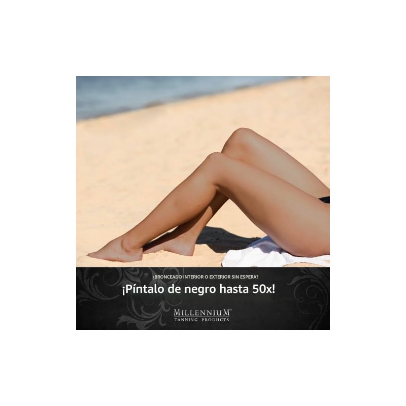 Millennium Tanning Paint It Black 50X - Loción bronceadora extrema