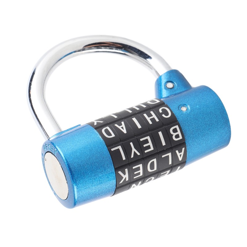 5 Dial Digit Code Combination Padlock Travel Suitcase Gym Locker