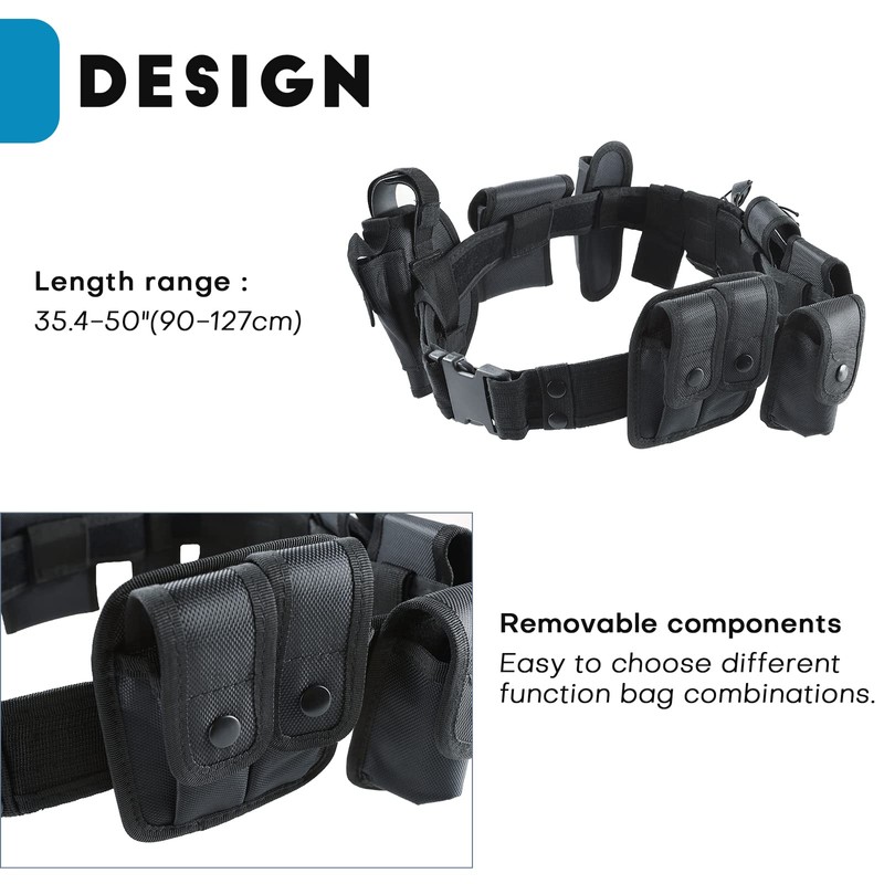 AMGSH 10 in 1 Duty Belt Law Enforcement Modular Equipment