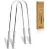 Dentaplex Tongue Scraper Metal Stainless Steel Tongue Scrapers for Adults