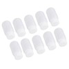 10Pcs Reagent Bottle Plastic Wide Mouth Lab Liquid Sample Seal