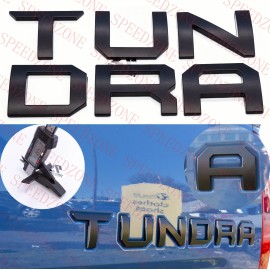 AUTO PRO  Raised Letters for Toyota Tundra 2014-2020 Tailgate Matte Black
