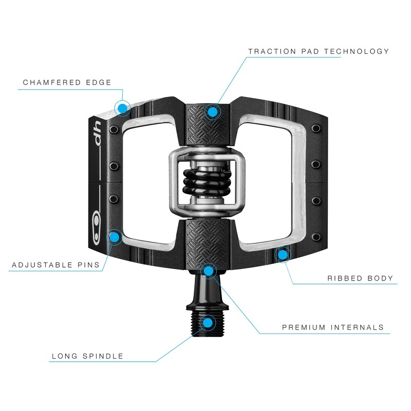Mallet DH Bike Pedal Pair, Black