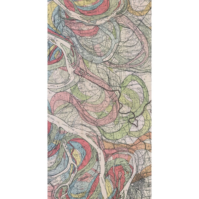 1944 Fisk Mississippi Meander Map Ancient River Bed Sheet 8