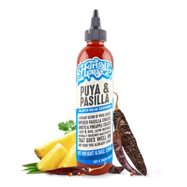 Humble House - Puya & Pasilla Chiles Hot Sauce, Low in Calories and Sodium, Vegan Condiments for Chicken Wings, Pambazos, Esquites, Egg Dishes & More, Preservative-Free Enchilada Sauce, 9.5 oz