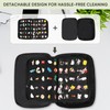Fruobeyla Pin Display Bag, Letter PU Pin Trading Book with