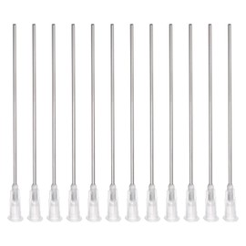 QUARKZMAN Pack of 50 27G Plastic Luer Lock Dispensing Needles, 4 Inch PTFE Needle Tube Made of Heat Resistant PP Plastic with Blunt Tip for Liquid Glue Gun, Transparent