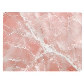 White Pink Rose Quartz Agate Marble Kitchen Glass Cutting Board Ocean Decorative Gift Marbled Granite Stone Rock Gift For Her Mom Wife (White Pink)