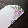 Midori 87168006 Early Summer Letter Envelope, Foil Wisteria Pattern