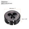 sourcing map Round Threading Die M3.5 x 0.6 Metric Thread