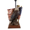 Ebros GIft Patriotic Bald Eagle With American Flag Memorial Table