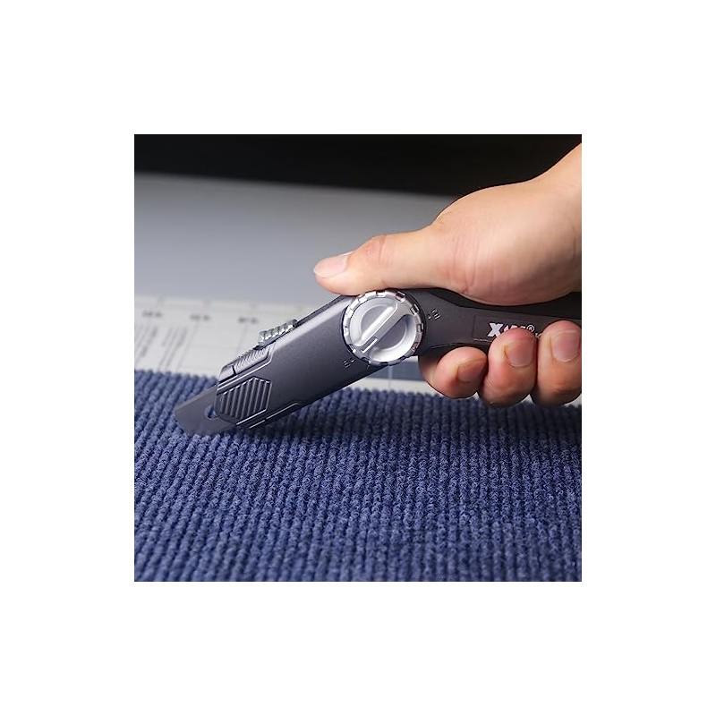 XW Retractable Carpet Knife with Twist-lock Design, Heavy Duty Zinc
