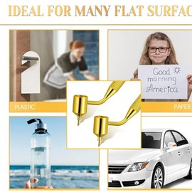 Dpofirs Paint Applicator Pen, Wide Application Fine Line Painting Pen Vintage Design for Signatures (0.3mm)