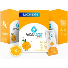 Hidra2go, Electrolitos Sin Azucar, Con Vitamina C, Complejo B, Magnesio Y Potasio, 30 Sobres, Sabores Naranja Mandarina, Lima Limon Y Fresa