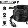 3/8 inch Synthetic Winch Rope, 26,500 Lbs Breaking Strength Winch