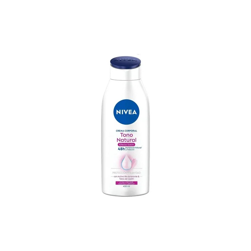 Nivea Crema Corporal Satin 400 Ml, Humectación Sedosa