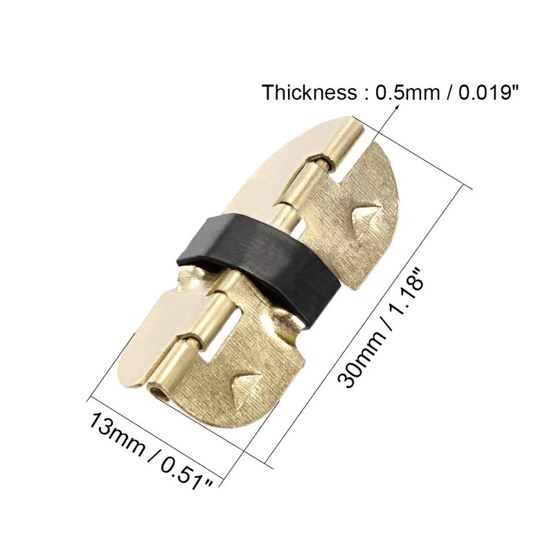 Sourcingmap Spring Loaded Hinges for Glasses Case Jewelry Wooden Box