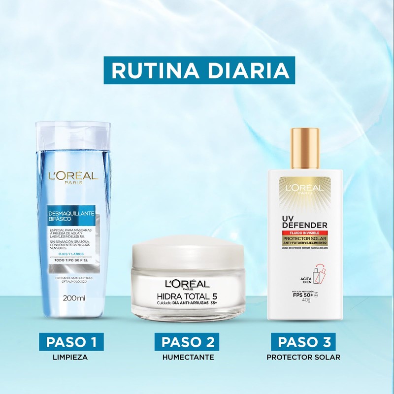 L'Oréal Paris Crema de Día Anti Arrugas Hidra Total 5
