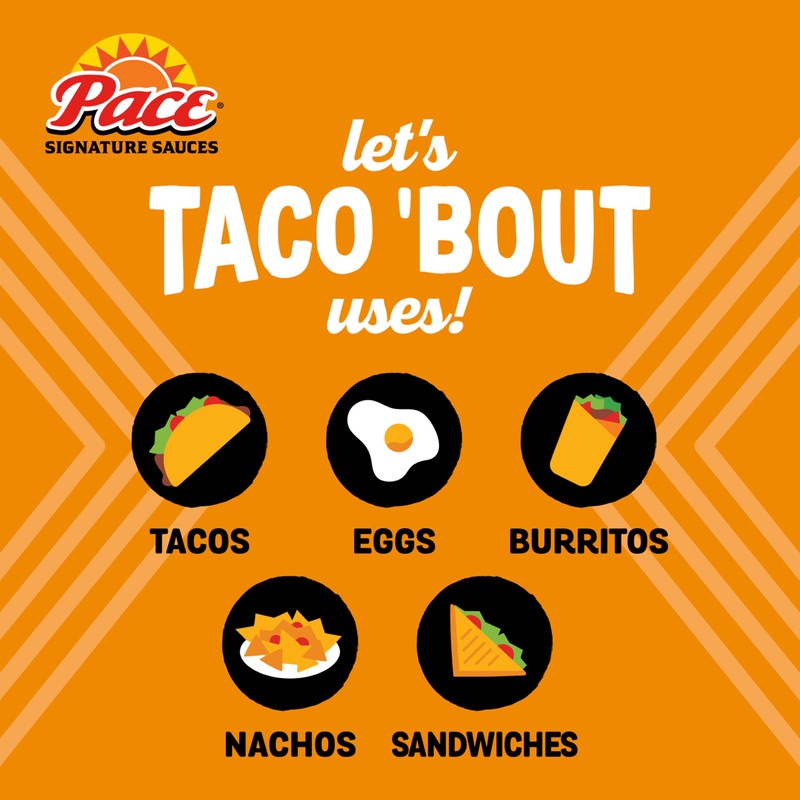 Pace Classic Taco Signature Sauce, 10.8 oz (8 Pack)