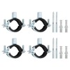 uxcell 4 Pcs Adjustable Pipe Bracket Clamp, 1-1/4"(32mm) Wall Ceiling