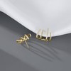 SLUYNZ 925 Sterling Silver Cool CZ Cuff Earrings Earrings for