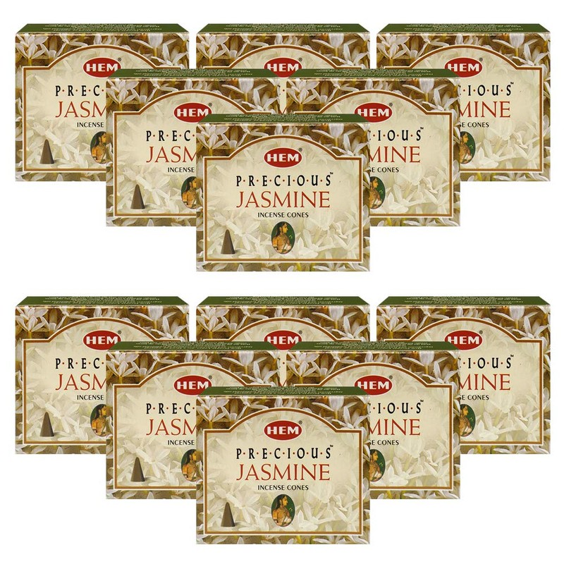 Precious Jasmine Incense Cones And Cone Incense Burner Bundle Insence