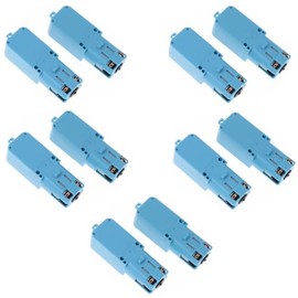 10pcs TT Gear Motor 1:90 Mini DC 6V Gear TT Motor with Metal Gear Robot Smart Car DIY RC Toy Electric Motor Gearbox Blue