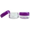 Beauticom 15 gram/15ml Empty Clear Small Round Travel Container Jars