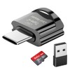 Micro SD Card Reader, USB C TF Card Reader, USB