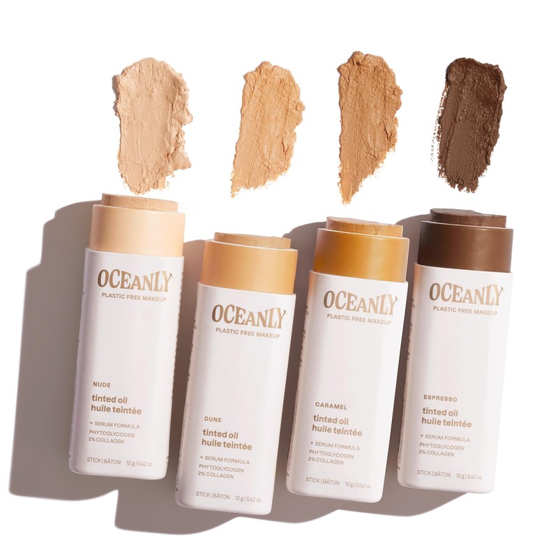 ATTITUDE Oceanly Light Coverage Face Tinted Oil Stick, EWG Verified,