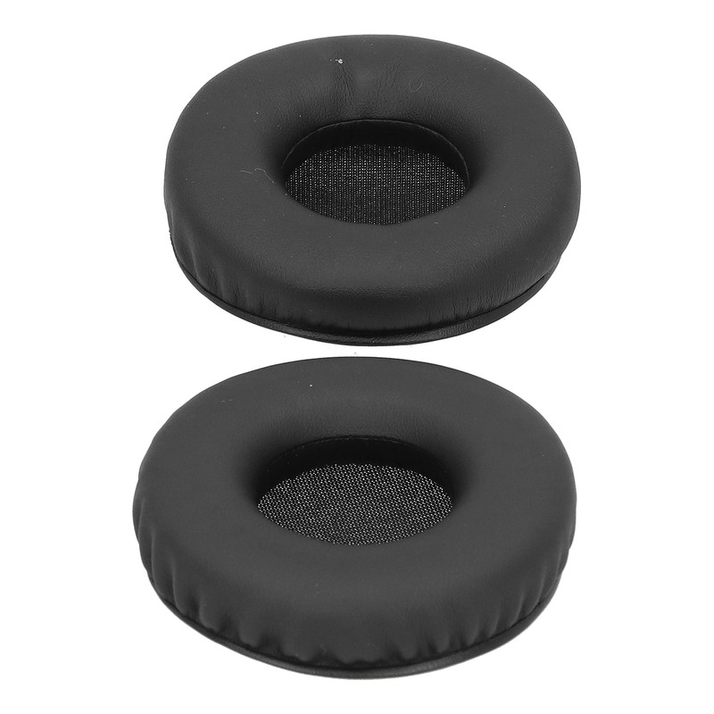 Headphone Ear Cover Cushion Sponge Earpad Artificial Leather Black Fit
