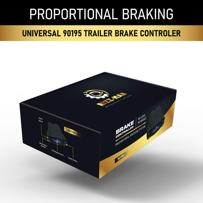 RIZZ-Man 90195 Universal Brake Controller for Trailers with 1-4 axle