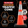 Xpose Safety 28 Inch Orange Slim Line Traffic Cones Heavy