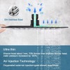 POP SANITARYWARE Matte Black Shower Faucet Set Bathroom Rainfall Mixer