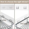 Jovware Shower Caddy Adhesive Replacement Stickers, Shower Organizer Adhesive Replacement,