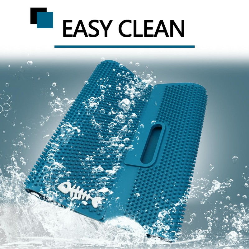 NonSlip Fish Fillet Mat for Filleting, Cutting, Cleaning Heavy Duty