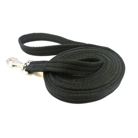Horse Lunge Line/Large Dog Training Walking Lead Leash 25mm Padded Air Webbing Strong Very Soft Durable (5ft, 1.5 Metres) (Black)