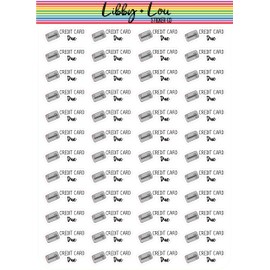 Credit Card Due Planner Stickers | Libby and Lou Sticker Co