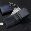 GROOVE GEAR ggs-1018 Men's Bi-Fold Wallet, Saffiano Leather, Holds Many