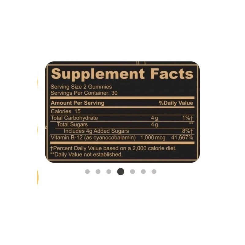Black Girl Vitamin B12 Dietary supplement Raspberry flavor 60 gummies