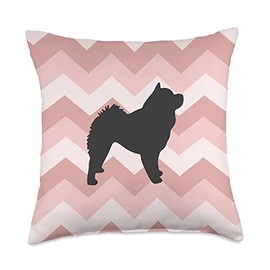 Chow Chow Lovely Dogs Chow Pink Red Wave Mom Dad Throw Pillow, 18x18, Multicolor