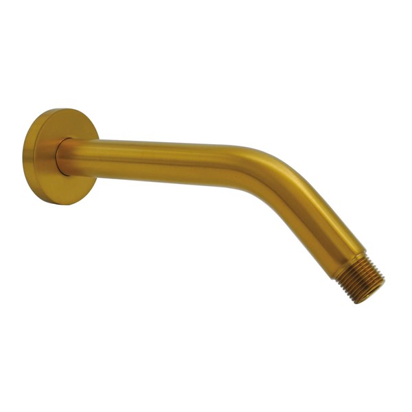 Aquaiaw Shower Arm and O-Ring Flange, 8 inch, Solid Brass,